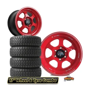 17" 6x139 4x4 RAYSRED WHEEL & TYRE COMBO