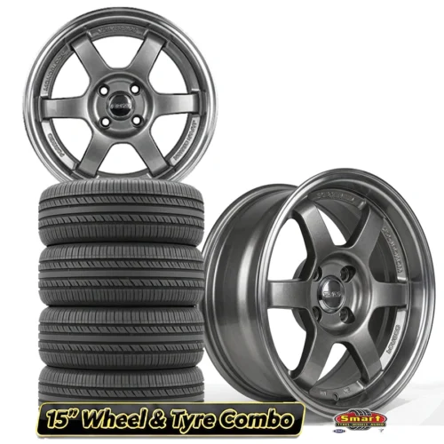 15″ 4X100 RAYS STYLE WHEEL & TYRE COMBO