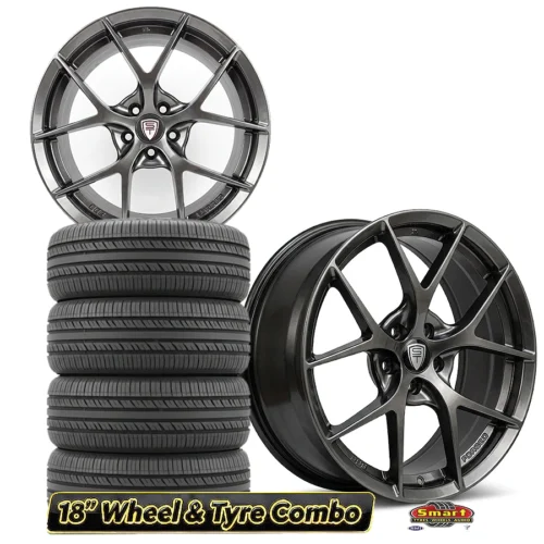 18″ 5×100 BBS-FIR STYLE POLO Wheel and Tyre Combo