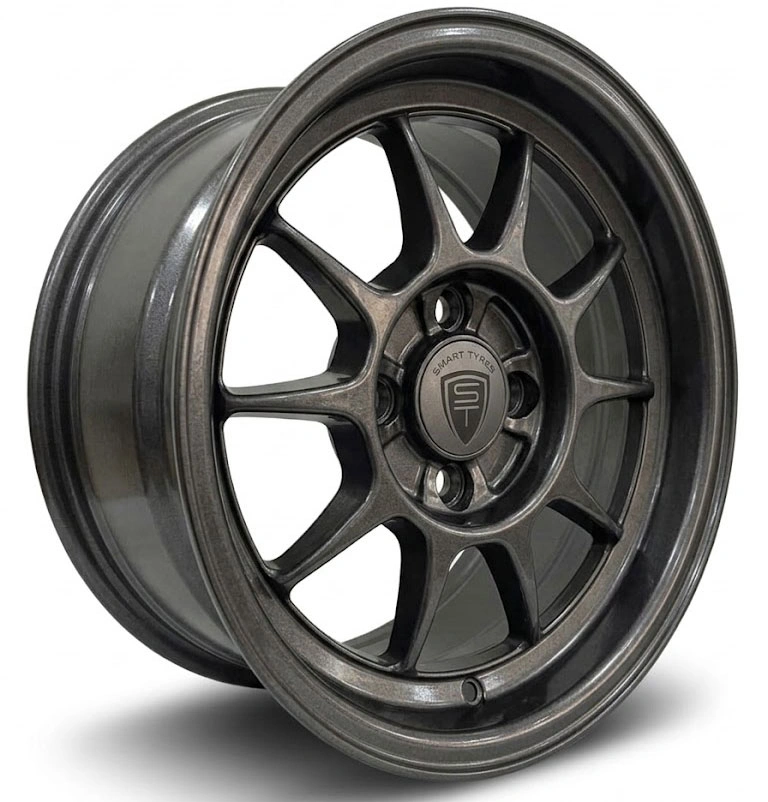 14" 4x100 RAYS VOLK STYLE WHEEL & TYRE COMBO - Image 2