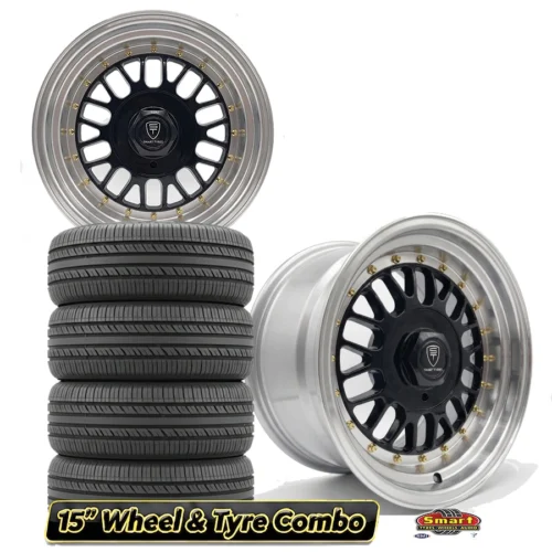 15″ 4X100/114 EQUIP STYLE DISH WHEEL & TYRE COMBO
