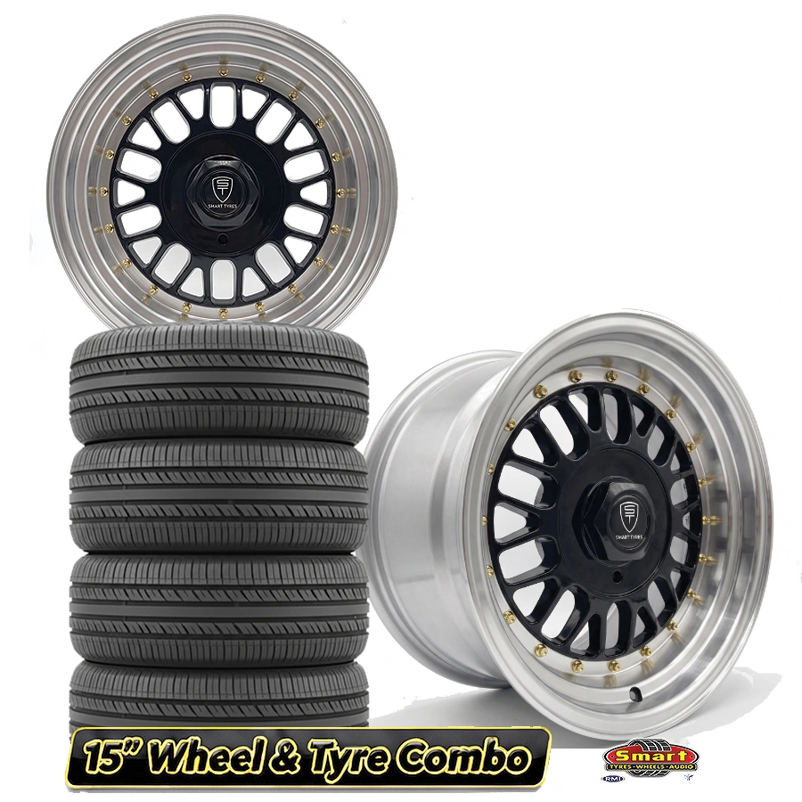 15" 4X100/114 EQUIP STYLE DISH WHEEL & TYRE COMBO
