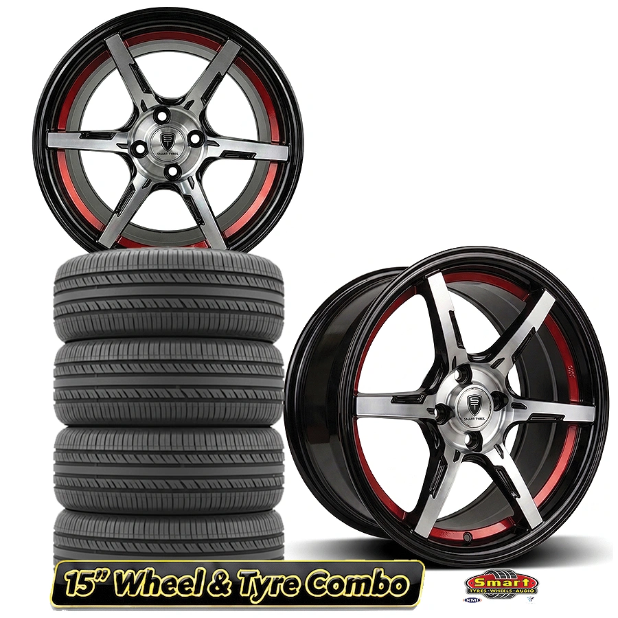15" 4x100 5 STAR UNDERCUT WHEEL & TYRE COMBO