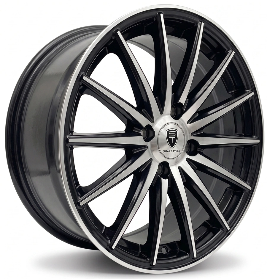 15" 4X100 VOSSN MULTISPOKE STYLE WHEEL & TYRE COMBO - Image 2