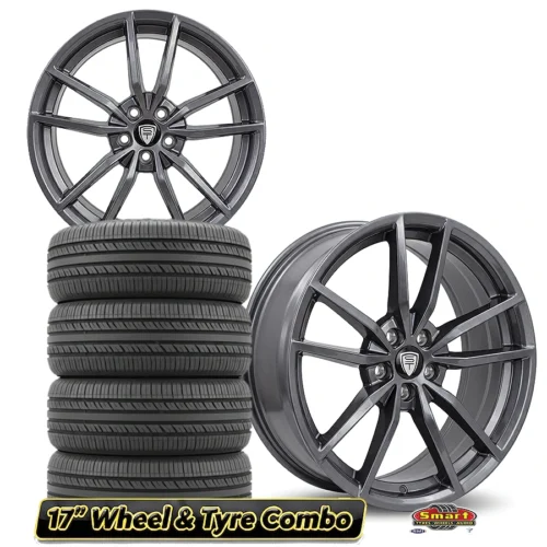 17″ 5×100 POLO PTA STYLE WHEEL & TYRE COMBO