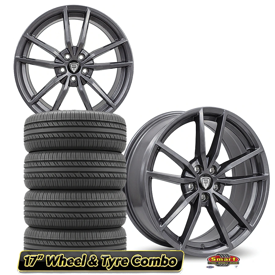 17" 5x100 POLO PTA STYLE WHEEL & TYRE COMBO