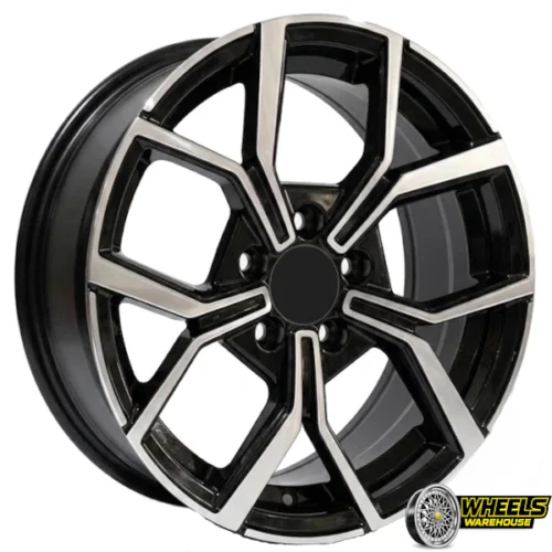 15″x6.5 5X100 OYR437-OYVW15001 MAG WHEEL SET BLACK MACHINED FACE