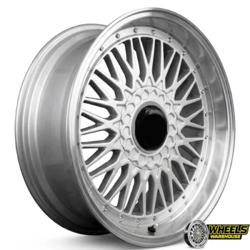 18″x8 5X100 OTA129 MAG WHEEL SET SILVER MACHINED LIP