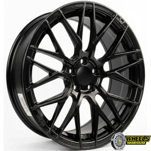 17″x8 5X100 YZTV34 MAG WHEEL SET BLACK