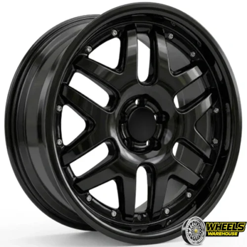 17″x8.5 5X100 YZTV3 MAG WHEEL SET BLACK