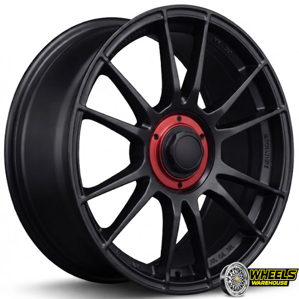 18"x8 5X100/5X112 OYRO-037 MAG WHEEL SET BLACK