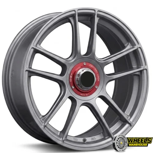 18″x8 5X100/5X112 OYRO-49 MAG WHEEL SET HYPER BLACK SILVER