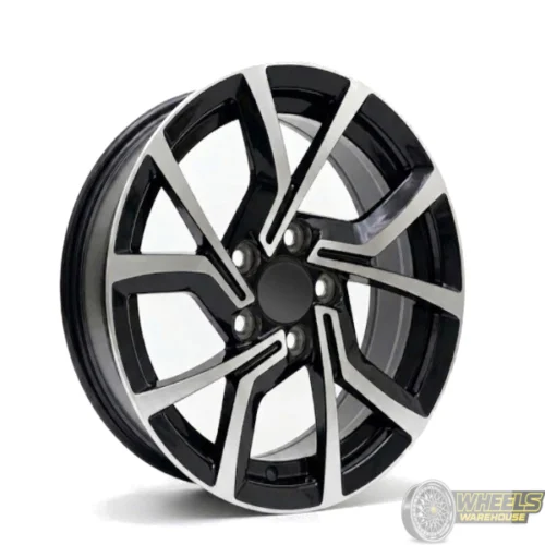 14″x6 5X100 OYTM016 MAG WHEEL SET BLACK MACHINED FACE