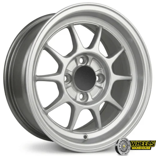 14″x5.5 4X100 YZTV132 MAG WHEEL SET HYPER SILVER