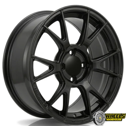 15″x7.0 4X100 DX149 MAG WHEEL SET BLACK