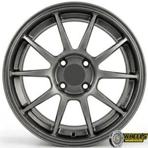 15"x7.0 4X100 DX147 MAG WHEEL SET HYPER BLACK