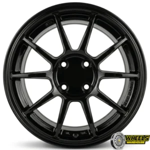 15"x7.0 4X100 DX147 MAG WHEEL SET BLACK