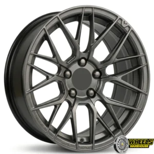 15"x7.0 4X100/4X114 YZTV24-DX088-OYTAH019 MAG WHEEL SET HYPER BLACK