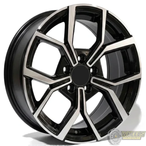 15″x6.5 5X100 OYR437-OYVW15001 MAG WHEEL SET BLACK MACHINED FACE