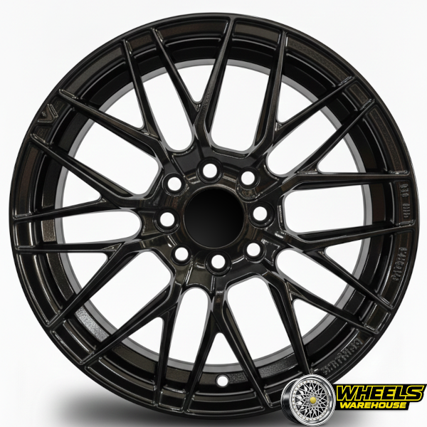 15"x7.0 4X100/4X114 DX088-OYTAH022 MAG WHEEL SET BLACK - Image 2