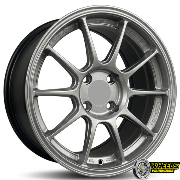 15"x7.0 4X100 DX109 MAG WHEEL SET SILVER