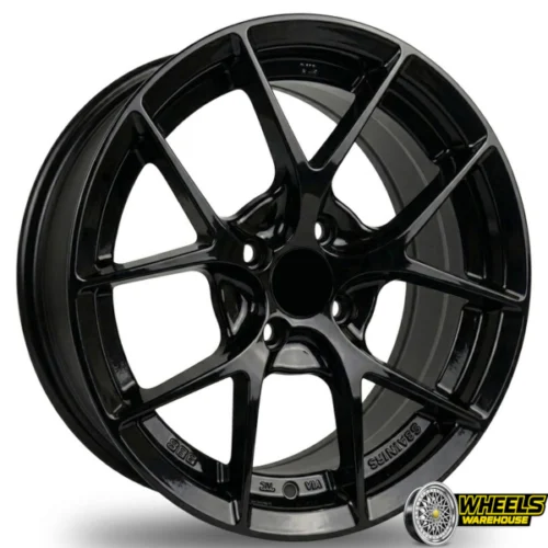 15″x7.0 4X100 YZTV4-DX221 MAG WHEEL SET BLACK