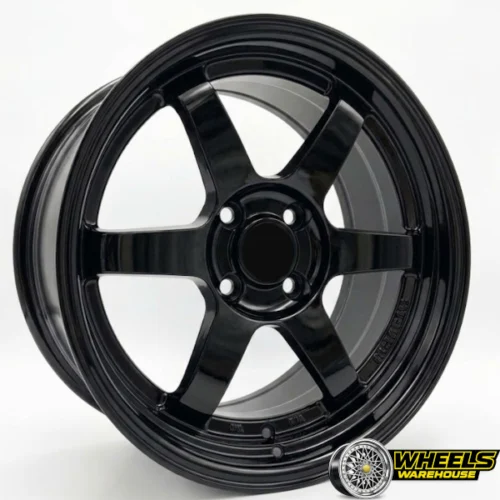 15″x7.0 4X100 DX146 MAG WHEEL SET BLACK