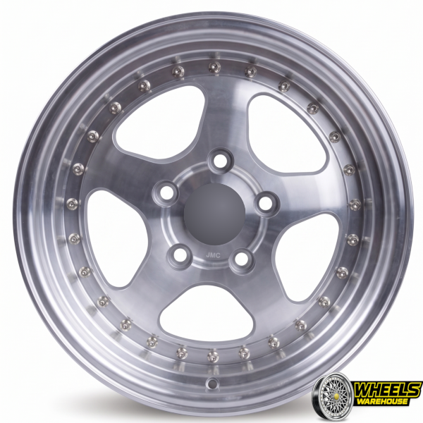 15"x8 5X120 YZTMCB53 MAG WHEEL SET SILVER/MACHINED FACE - Image 2