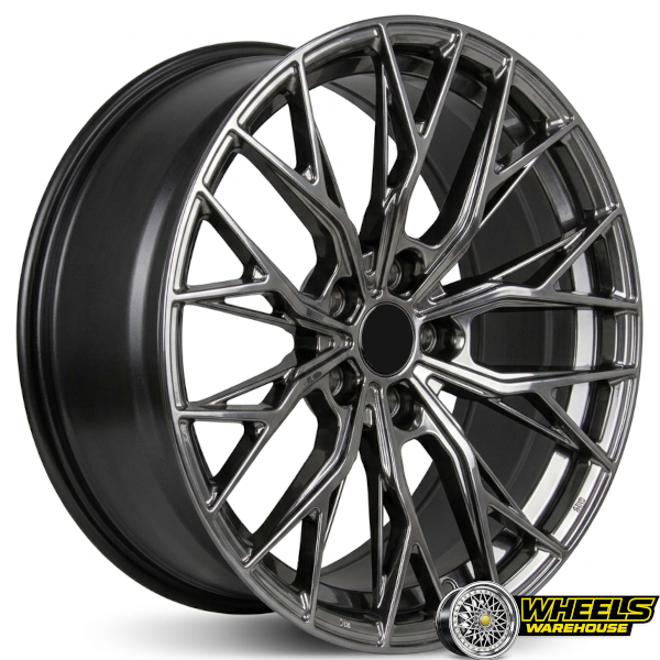 16"x7 4X100/4X114 DX088 MAG WHEEL SET HYPER BLACK SILVER
