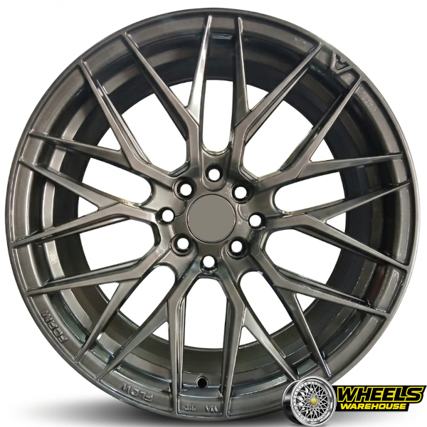 16"x7 4X100/4X114 DX088 MAG WHEEL SET HYPER BLACK SILVER - Image 2