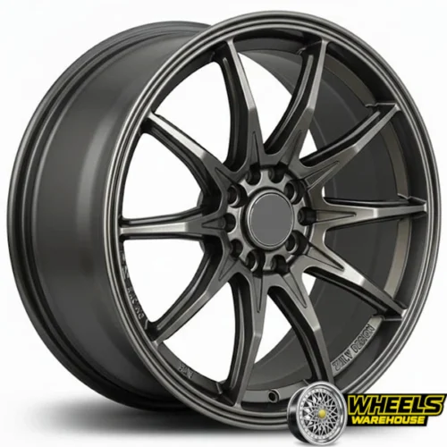 17″x7.5 4X100/4X114 DX424 MAG WHEEL SET HYPER BLACK