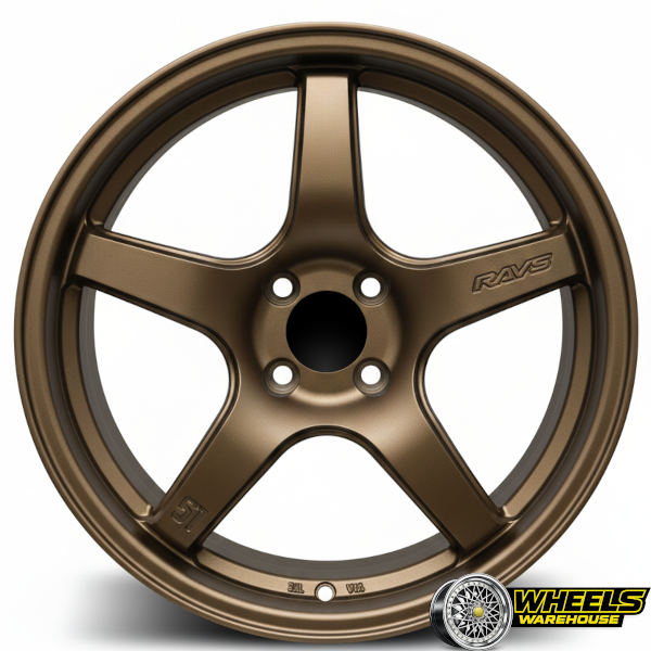 17"x7.5 4X100 DX015 MAG WHEEL SET BRONZE - Image 2