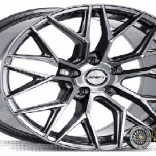 17″x8 5X100 YZTV34 MAG WHEEL BLACK