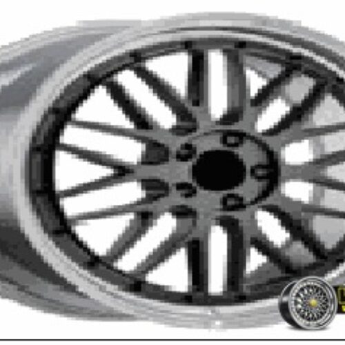 17″x7.5 5X100 OTA100 MAG WHEEL BLACK MACHINED LIP