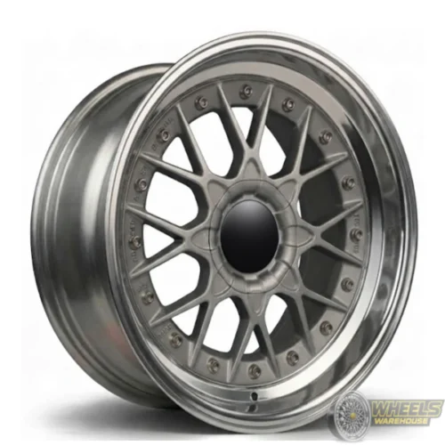 17″x9 5X100/4X100 OYTBB859 MAG WHEEL SET SILVER MACHINED LIP