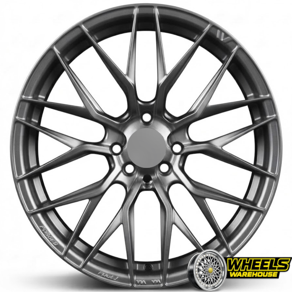 17"x8 4X100/4X114 YZTV40 MAG WHEEL SET HYPER BLACK - Image 2