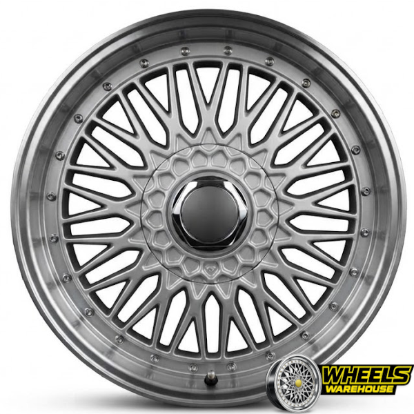 17"x7.5 4X100/4X114 OYTOS960 MAG WHEEL SET SILVER MACHINED LIP - Image 2