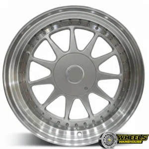 17"x8.5 4X100/4X114 OY10BBS10 MAG WHEEL SET SILVER MACHINED LIP
