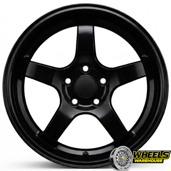 17"x7.5 5X112 OYTOS869 MAG WHEEL SET FULL GLOSS BLACK - Image 2
