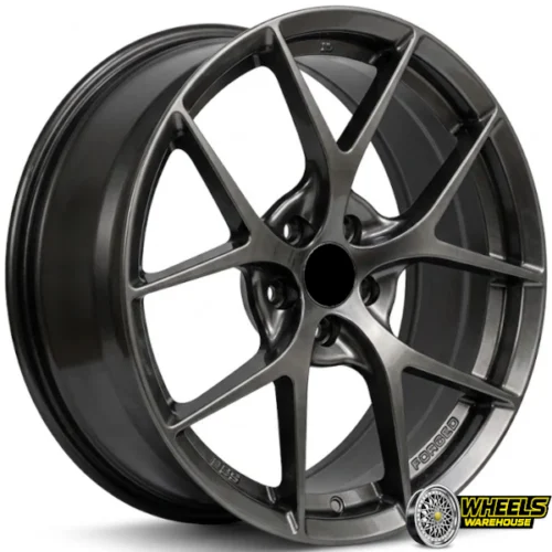 17″x7.5 5X100 YZTV13 MAG WHEEL SET HYPER BLACK