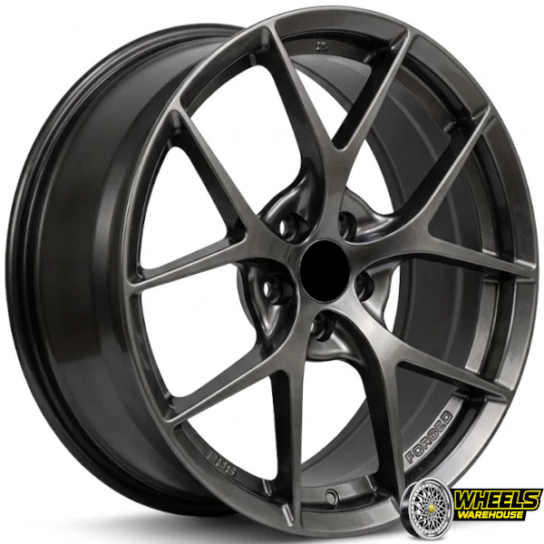 17"x7.5 5X100 YZTV13 MAG WHEEL SET HYPER BLACK